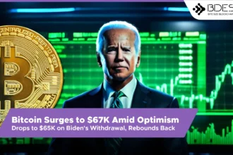 13desk crypto news｜ Bitcoin Surges to $67K Amid Optimism, Drops to $65K on Biden's Withdrawal, Rebounds Back