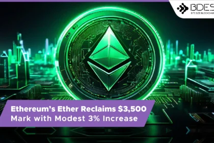 13desk crypto news | Ethereum’s Ether Reclaims $3,500 Mark with Modest 3% Increase