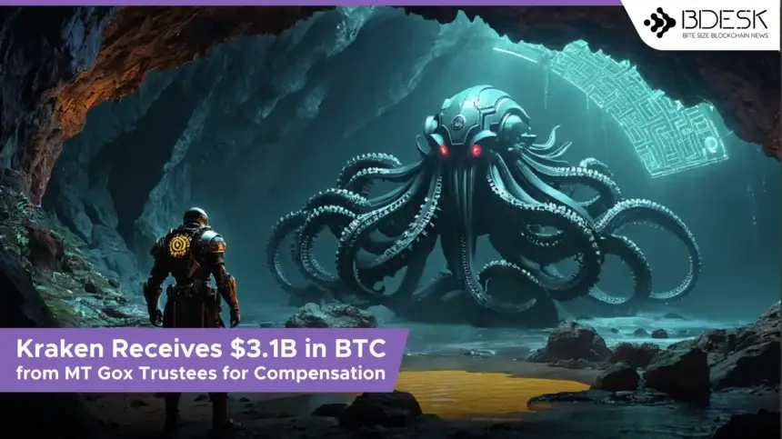 Kraken Receives $3.1B in BTC from MT Gox Trustees for Compensation