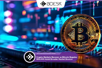 13 Desk Crypto News | Crypto Markets Recover as Bitcoin Regains $56,000 Amid Broader Market Bounce