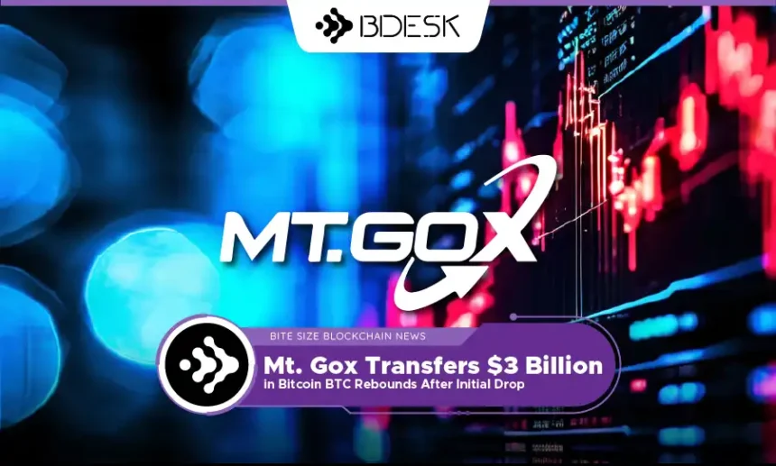 13 Desk Crypto News | Mt. Gox Transfers $3 Billion in Bitcoin; BTC Rebounds After Initial Drop