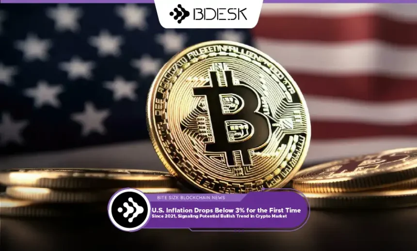 13Desk Crypto News | U.S. Inflation Drops Below 3% for the First Time Since 2021, Signaling Potential Bullish Trend in Crypto Market