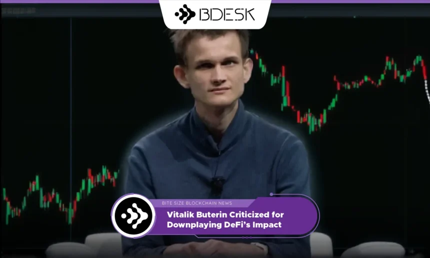 13Desk Crypto News | Vitalik Buterin Criticized for Downplaying DeFi’s Impact