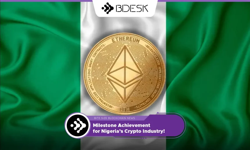 13Desk Crypto News | 🎉 Milestone Achievement for Nigeria’s Crypto Industry! 🎉