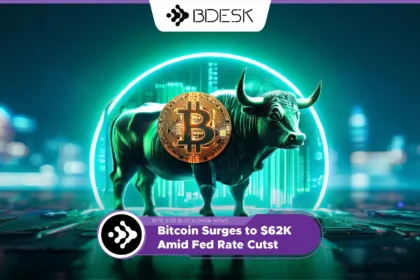 13Desk Crypto News | Bitcoin Surges to $62K Amid Fed Rate Cuts