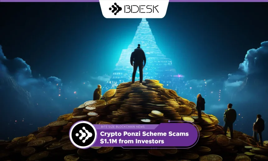 13Desk Crypto News | Crypto Ponzi Scheme Scams $1.1M from Investors