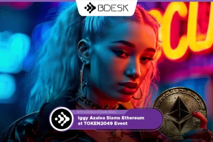 13Desk Crypto News | Iggy Azalea Slams Ethereum at TOKEN2049 Event