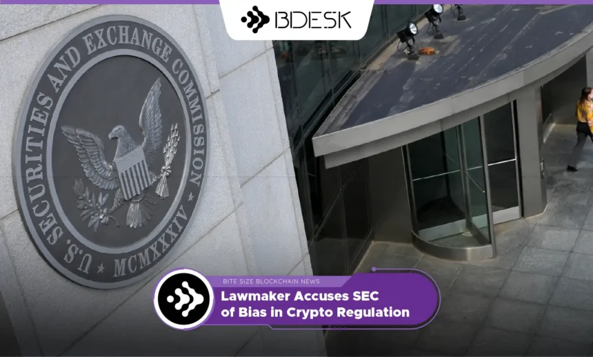 13Desk Crypto News | Lawmaker Accuses SEC of Bias in Crypto Regulation