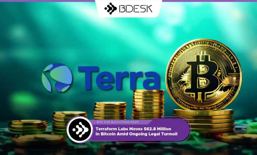 13Desk Crypto News | Terraform Labs Moves $62.8 Million in Bitcoin Amid Ongoing Legal Turmoil