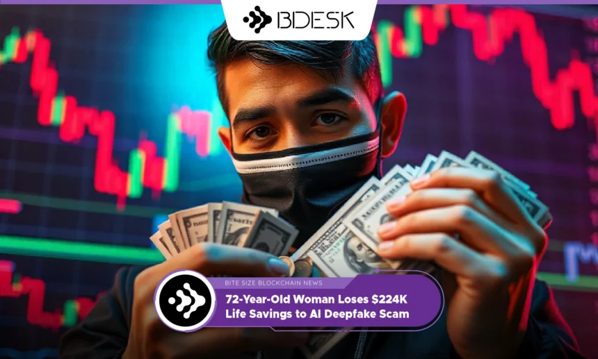 13Desk Crypto News | 72-Year-Old Woman Loses $224K Life Savings to AI Deepfake Scam