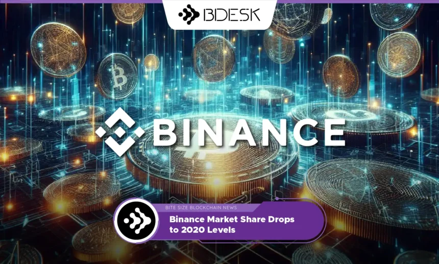 13Desk Crypto News | Binance Market Share Drops to 2020 Levels