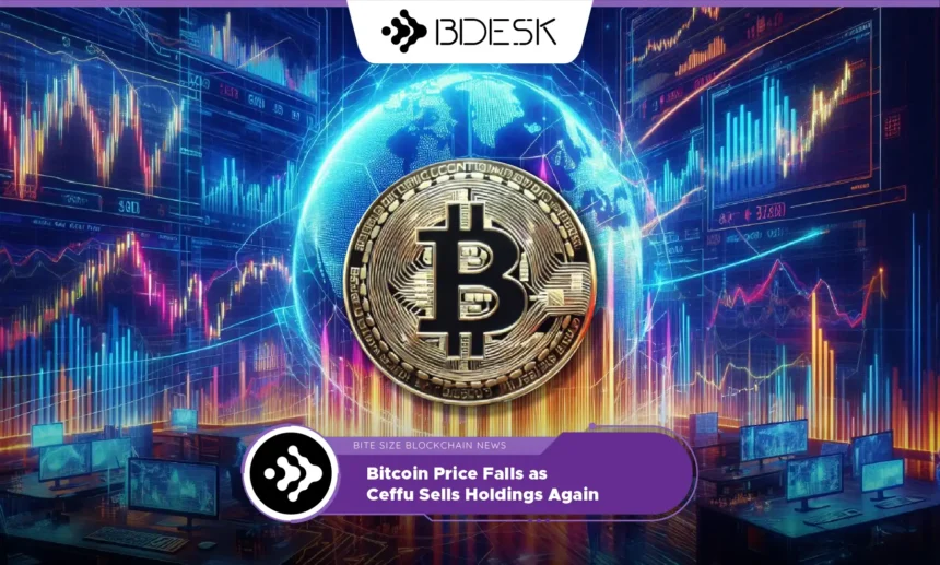 13Desk Crypto News | Bitcoin Price Falls as Ceffu Sells Holdings Again