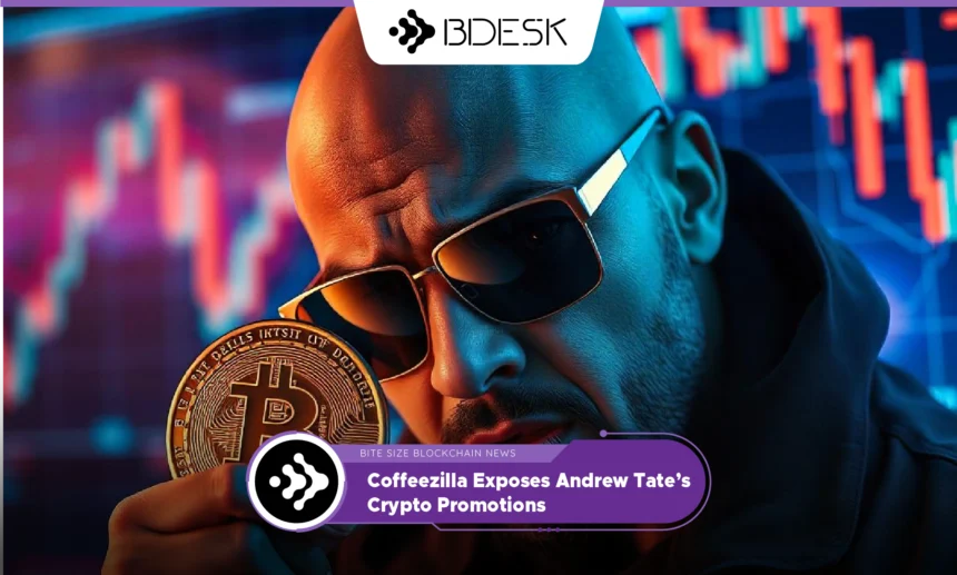 13Desk Crypto News | Coffeezilla Exposes Andrew Tate’s Crypto Promotions