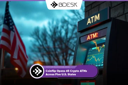 13Desk Crypto News | Coinflip Opens 45 Crypto ATMs Across Five U.S. States