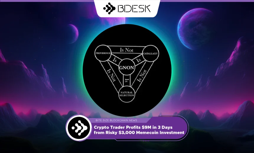 13Desk Crypto News | Crypto Trader Profits $9M in 3 Days from Risky $3,000 Memecoin Investment