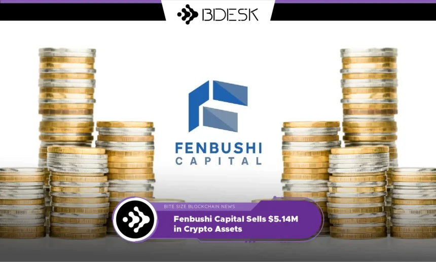 13Desk Crypto News | Fenbushi Capital Sells $5.14M in Crypto Assets