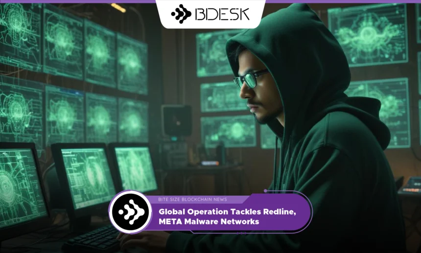 13Desk Crypto News | Global Operation Tackles Redline, META Malware Networks