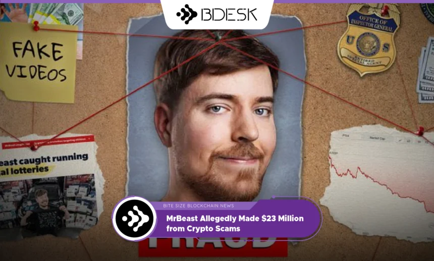 13Desk Crypto News | MrBeast Allegedly Made $23 Million from Crypto Scams