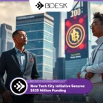 13Desk Crypto News | New Tech City Initiative Secures $525 Million Funding