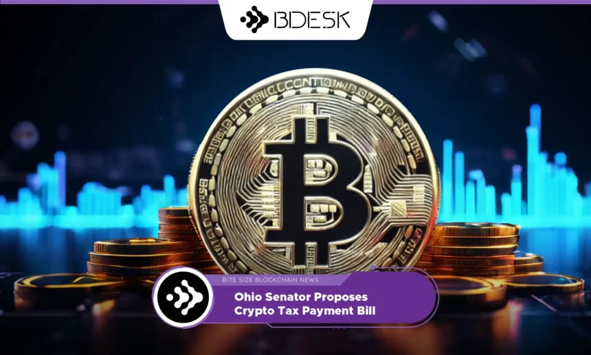 13Desk Crypto News | Ohio Senator Proposes Crypto Tax Payment Bill