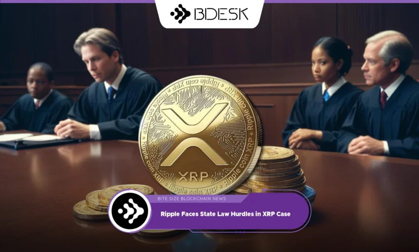 13Desk Crypto News | Ripple Faces State Law Hurdles in XRP Case