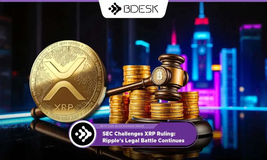 13Desk Crypto News | SEC Challenges XRP Ruling: Ripple's Legal Battle Continues