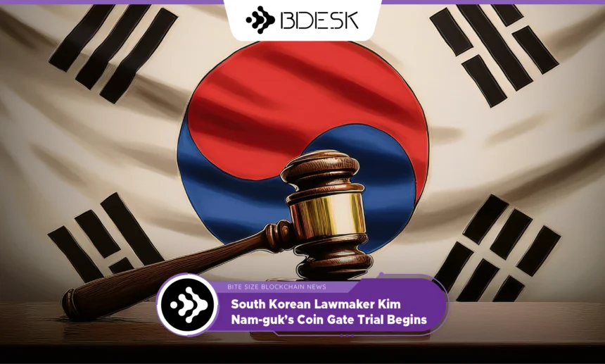 13Desk Crypto News | South Korean Lawmaker Kim Nam-guk’s Coin Gate Trial Begins