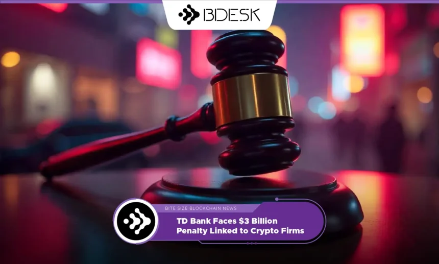 13Desk Crypto News | TD Bank Faces $3 Billion Penalty Linked to Crypto Firms