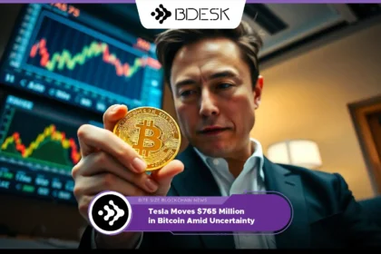 13Desk Crypto News | Tesla Moves $765 Million in Bitcoin Amid Uncertainty