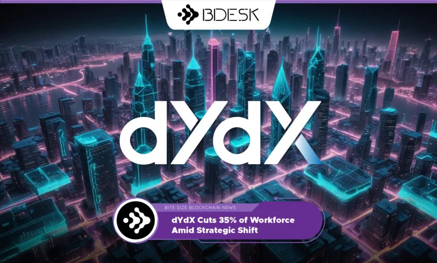 13Desk Crypto News | dYdX Cuts 35% of Workforce Amid Strategic Shift