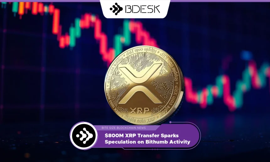 13Desk Crypto News | $800M XRP Transfer Sparks Speculation on Bithumb Activity