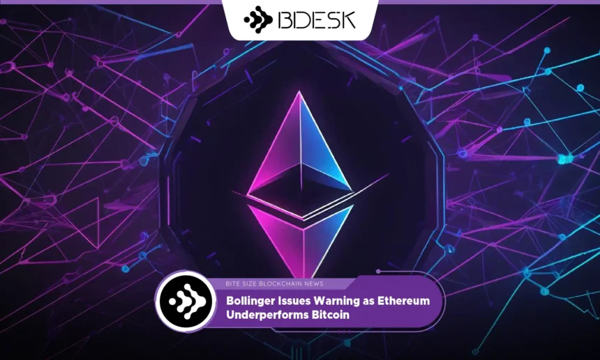 13Desk Crypto News | Bollinger Issues Warning as Ethereum Underperforms Bitcoin