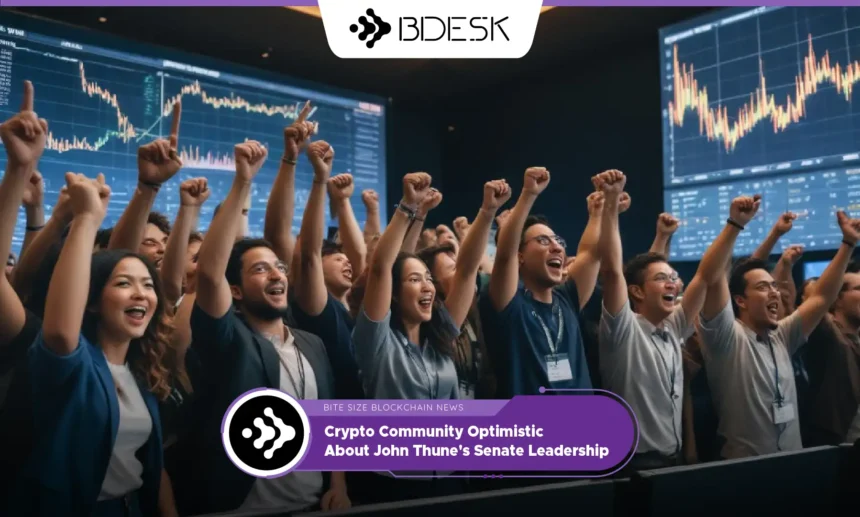 13Desk Crypto News | Crypto Community Optimistic About John Thune's Senate Leadership