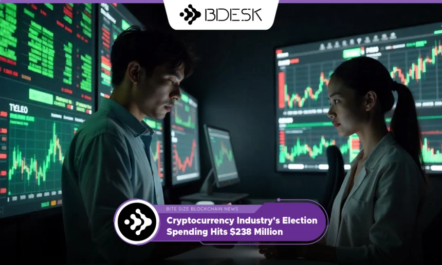 13Desk Crypto News | Cryptocurrency Industry's Election Spending Hits $238 Million