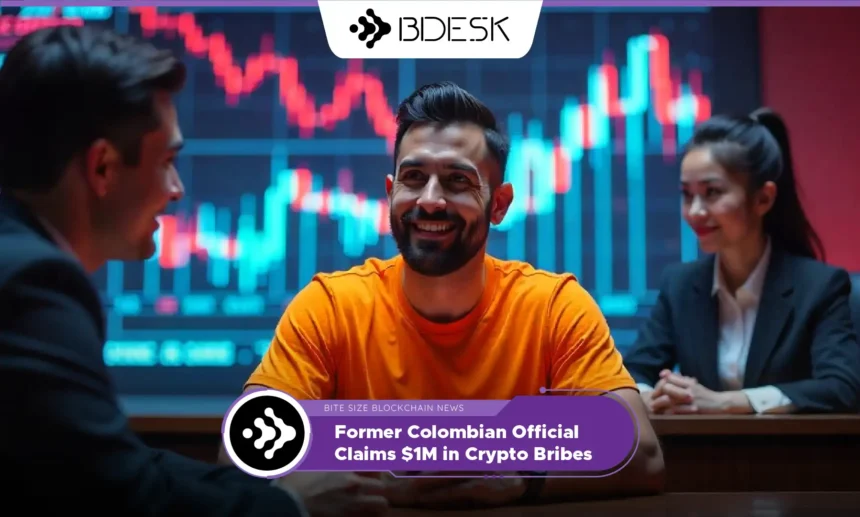 13Desk Crypto News | Former Colombian Official Claims $1M in Crypto Bribes