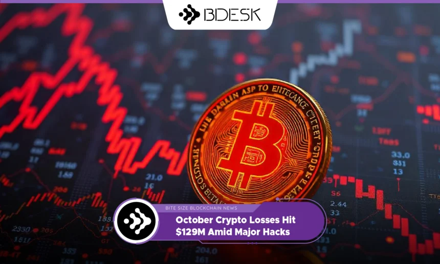 13Desk Crypto News | October Crypto Losses Hit $129M Amid Major Hacks