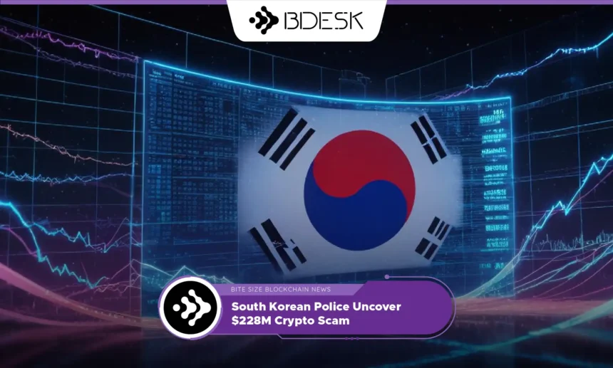 13Desk Crypto News | South Korean Police Uncover $228M Crypto Scam