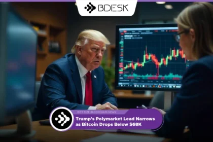 13Desk Crypto News | Trump's Polymarket Lead Narrows as Bitcoin Drops Below $68K