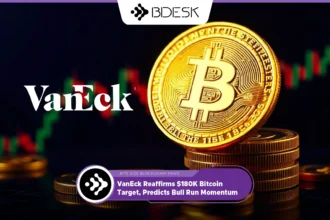 13Desk Crypto News VanEck Reaffirms $180K Bitcoin Target, Predicts Bull Run Momentum