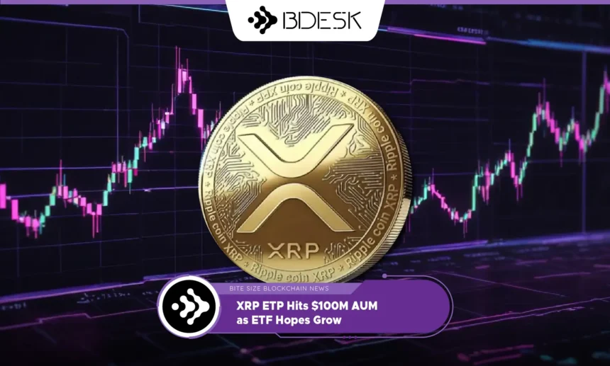 13Desk Crypto News | XRP ETP Hits $100M AUM as ETF Hopes Grow