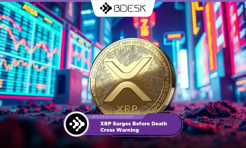 13Desk Crypto News | XRP Surges Before Death Cross Warning