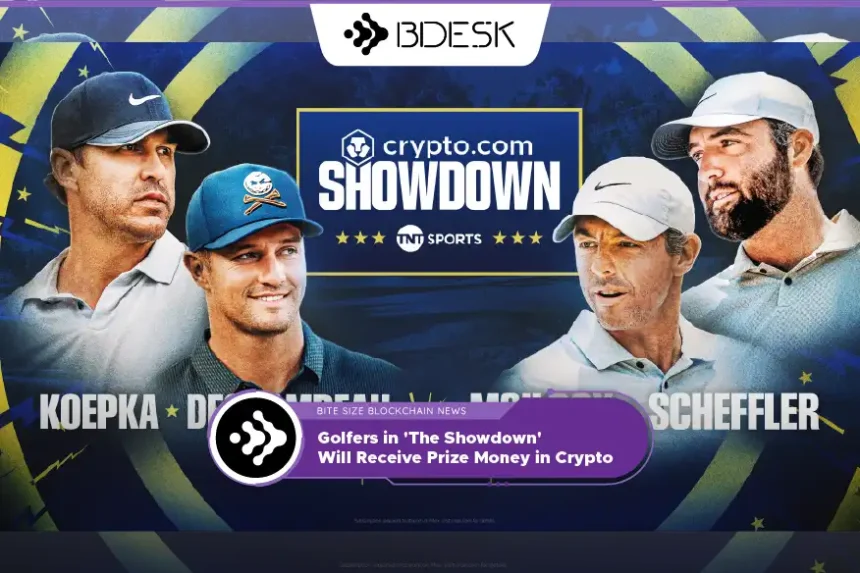 Crypto News 13Desk | Golfers in 'The Showdown' Will Receive Prize Money in Crypto