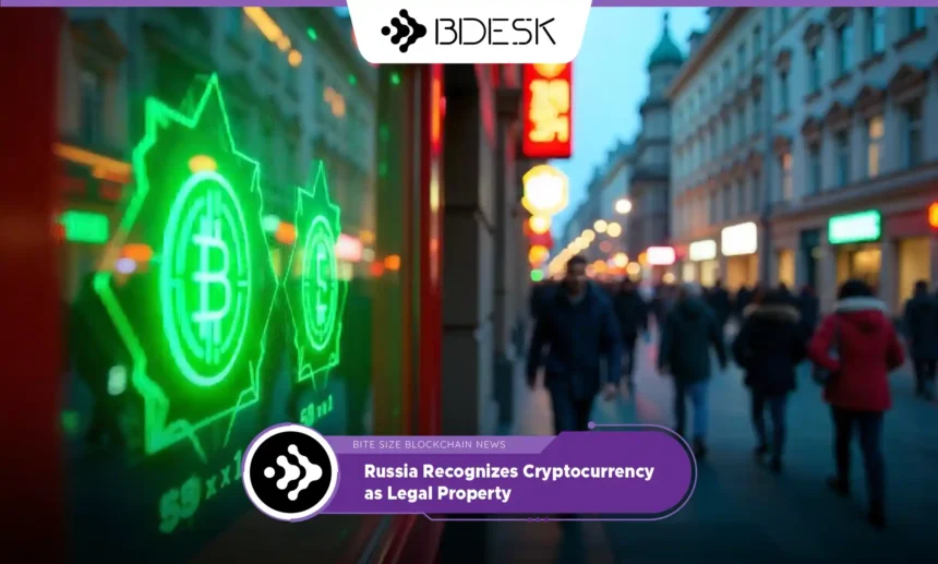 13Desk Crypto News | Russia Recognizes Cryptocurrency as Legal Property