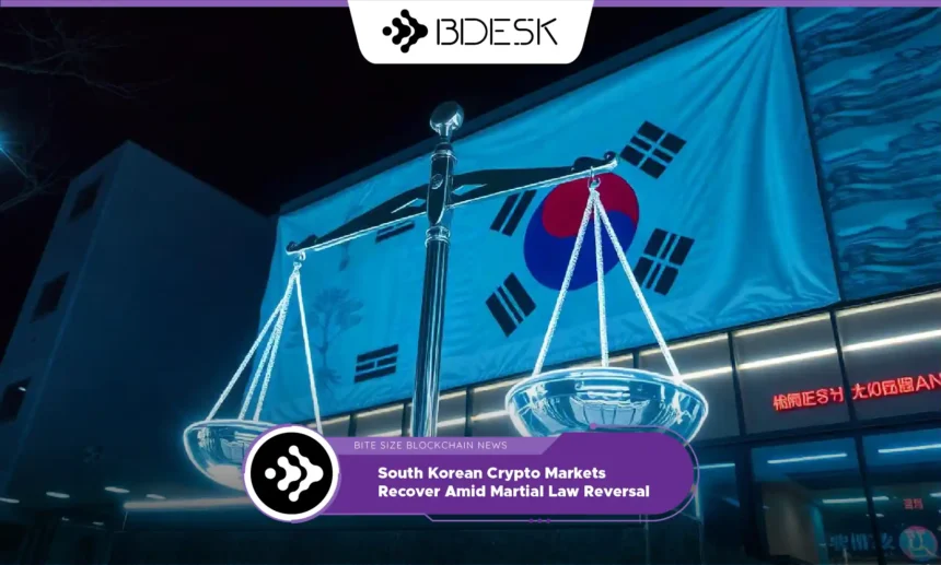 13Desk Crypto News | South Korean Crypto Markets Recover Amid Martial Law Reversal