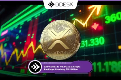 13Desk Crypto News | XRP Climbs to 4th Place in Crypto Rankings, Reaching $122 Billion