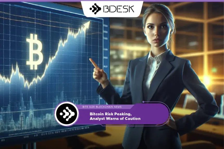 Crypto News 13Desk | Bitcoin Risk Peaking, Analyst Warns of Caution