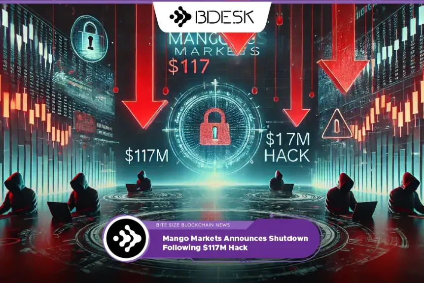 Crypto News 13Desk | Mango Markets Announces Shutdown Following $117M Hack