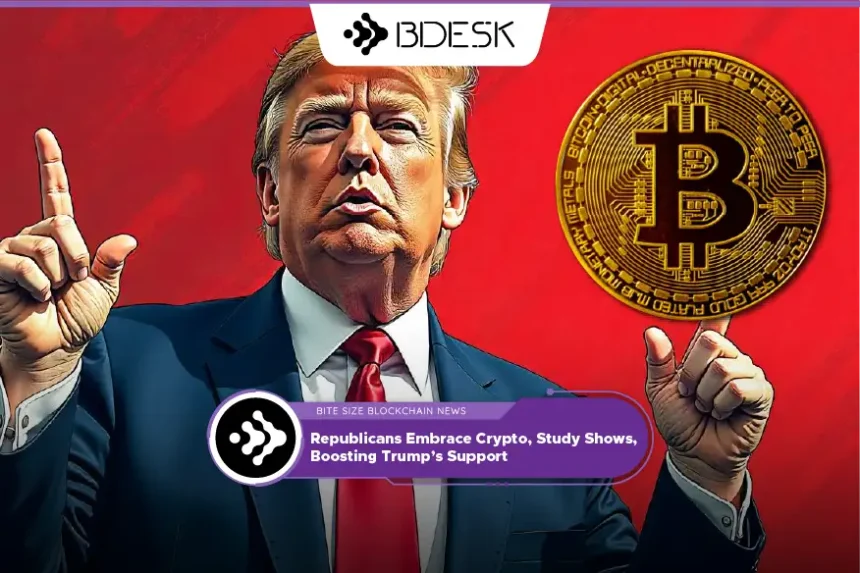 Crypto News 13Desk | Republicans Embrace Crypto, Study Shows, Boosting Trump’s Support