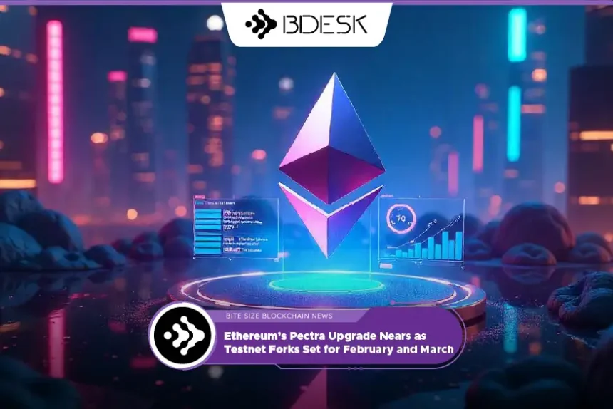 Crypto News 13Desk | Ethereum’s Pectra Upgrade Nears as Testnet Forks Set for February and March