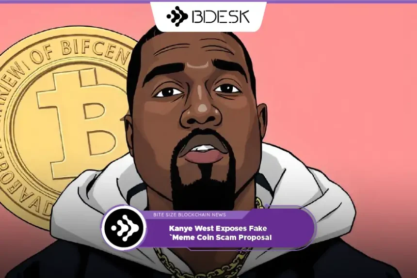 Crypto News 13Desk | Kanye West Exposes Fake Meme Coin Scam Proposal